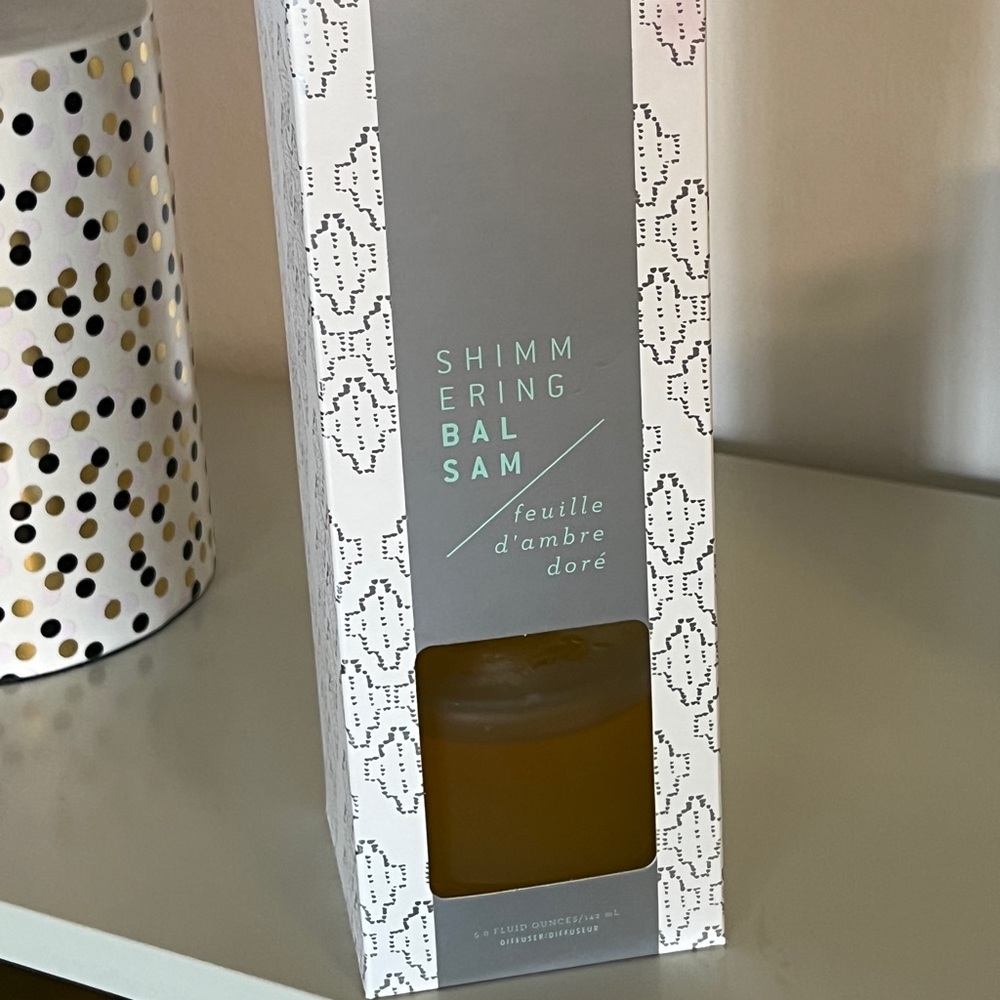 NEW WEST ELM REED DIFFUSER SHIMMERING BALSAM HOME ROOM FRAGRANCE